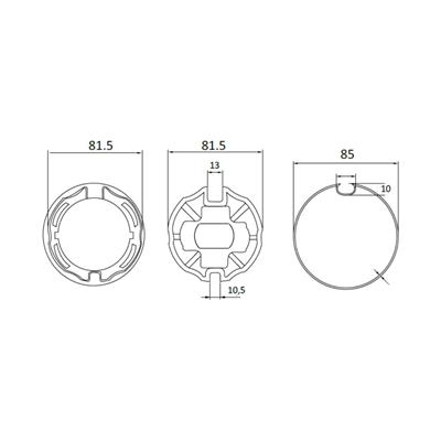 Ogive adapter ø 85