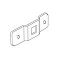 Supporto perno quadro interasse 48, 65x23x4mm fori M6