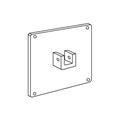 Supporto standard fori fissaggio 100x100 ø 16