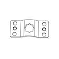 Supporto inter.70 fori filettati M6 ø 16 stella