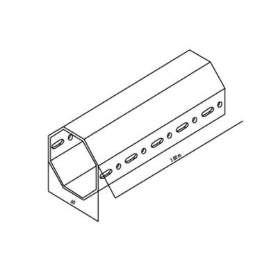  ø70 octagonal bar, 3 meters lenght