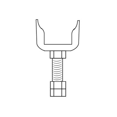 adjustable roll braket, without roll