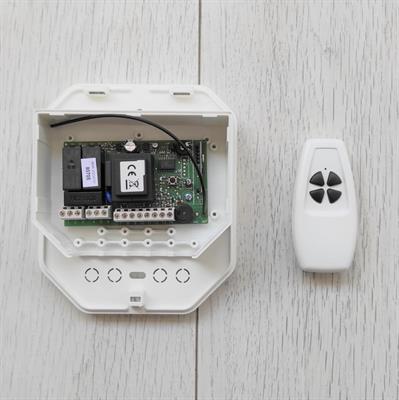 Centr. cont.vento/piog.1motore Rx433.92,con trasmittente 705+873